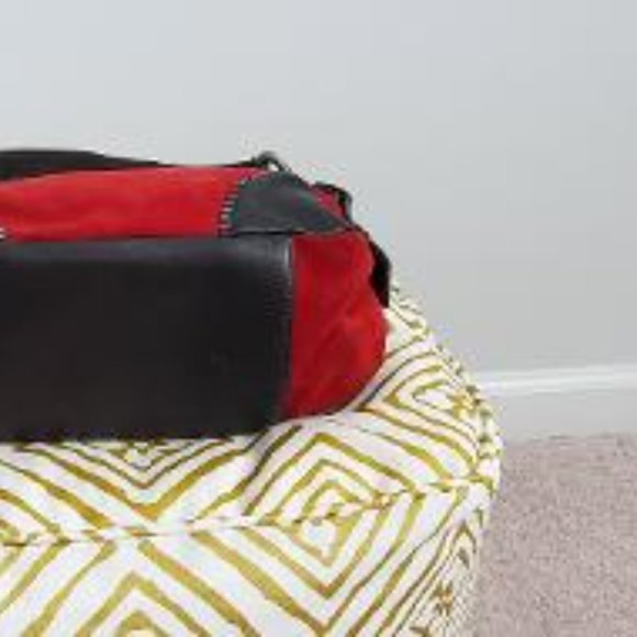 Donald J Pliner Red Suede Purse - Picture 3 of 7